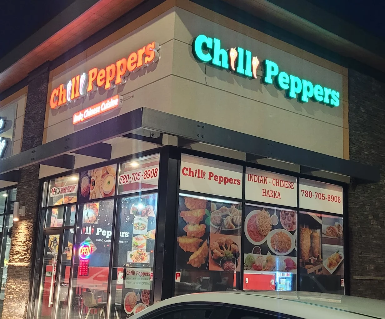 Wok-tossed Indo-Chinese food at Chilli Peppers in Edmonton, AB